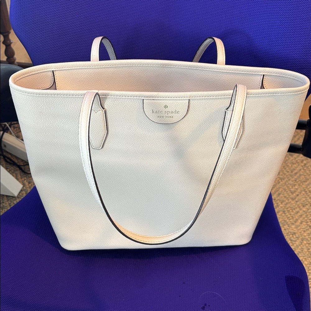 Kate Spade Cream Leather Tote